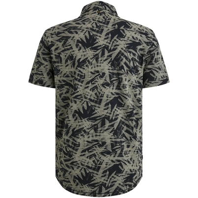 PME-Legend - Overhemd korte mouw - Blauw - Short Sleeve Shirt Print on Jersey - Psis2505228