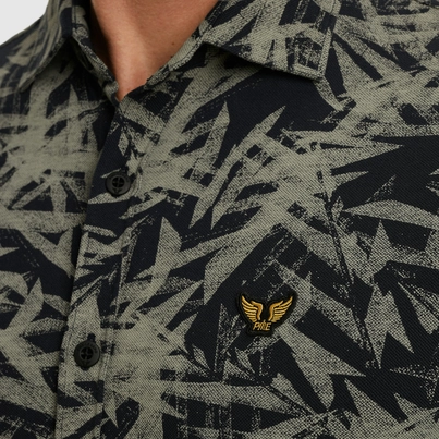 PME-Legend - Overhemd korte mouw - Blauw - Short Sleeve Shirt Print on Jersey - Psis2505228