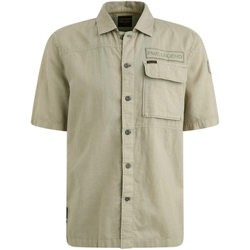 PME-Legend - Overhemd korte mouw - Donkergroen - Short Sleeve Shirt Ctn linen - Psis2505230