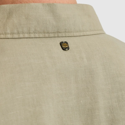 PME-Legend - Overhemd korte mouw - Donkergroen - Short Sleeve Shirt Ctn linen - Psis2505230