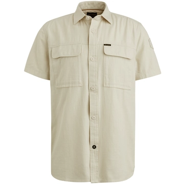 PME-Legend - Overhemd korte mouw - Ecru - Psis2503242 - Short Sleeve Shirt Slub Cotton