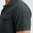 PME-Legend - Overhemd korte mouw - Grijs - Short Sleeve Shirt Ctn linen - Psis2505230