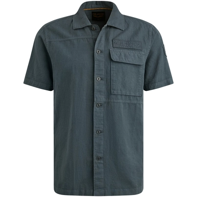 PME-Legend - Overhemd korte mouw - Grijs - Short Sleeve Shirt Ctn linen - Psis2505230