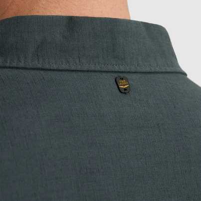 PME-Legend - Overhemd korte mouw - Grijs - Short Sleeve Shirt Ctn linen - Psis2505230