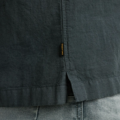 PME-Legend - Overhemd korte mouw - Grijs - Short Sleeve Shirt Ctn linen - Psis2505230
