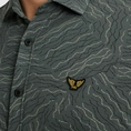 PME-Legend - Overhemd korte mouw - Grijs - Short Sleeve Shirt Print on Jersey - Psis2505229