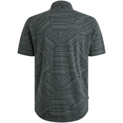 PME-Legend - Overhemd korte mouw - Grijs - Short Sleeve Shirt Print on Jersey - Psis2505229