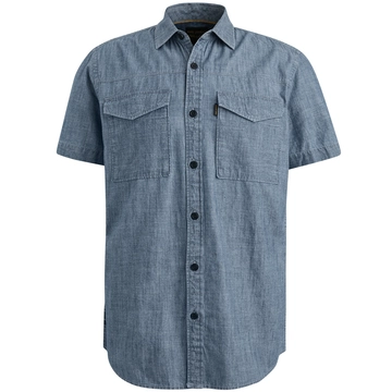 PME-Legend - Overhemd korte mouw - Indigo - Psis2503237 - Short Sleeve Shirt Indigo Chambray
