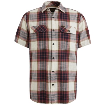 PME-Legend - Overhemd korte mouw - Oudroze - Psis2503234 - Short Sleeve Shirt Y/D Slub Herrin