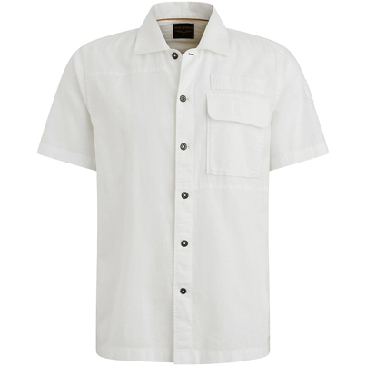 PME-Legend - Overhemd korte mouw - Wit - Short Sleeve Shirt Ctn linen - Psis2505230