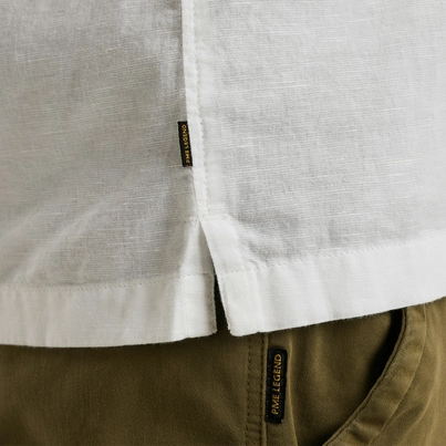 PME-Legend - Overhemd korte mouw - Wit - Short Sleeve Shirt Ctn linen - Psis2505230