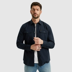PME-Legend - Overhemd lange mouw - Blauw - Psi2502204 - Long Sleeve Shirt Light Gd Poplin