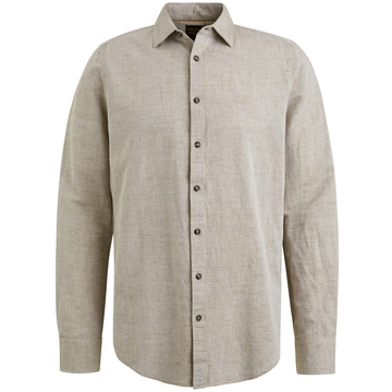 PME-Legend - Overhemd lange mouw - Bruin - Psi2503224 - Long Sleeve Shirt Cotton Linen 2 t
