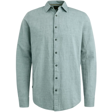 PME-Legend - Overhemd lange mouw - Groen - Psi2503224 - Long Sleeve Shirt Cotton Linen 2 t