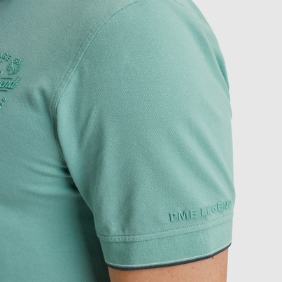 PME-Legend - Polo - Blauw - Ppss2504867 - Short sleeve polo stretch pique pa