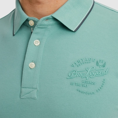 PME-Legend - Polo - Blauw - Ppss2504867 - Short sleeve polo stretch pique pa
