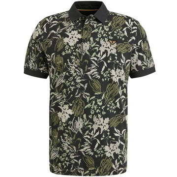 PME-Legend - Polo - Blauw - Ppss2504879 - Short sleeve polo printed fine piq