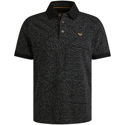 PME-Legend - Polo - Blauw - Ppss2505859 - Short sleeve polo fine pique aop