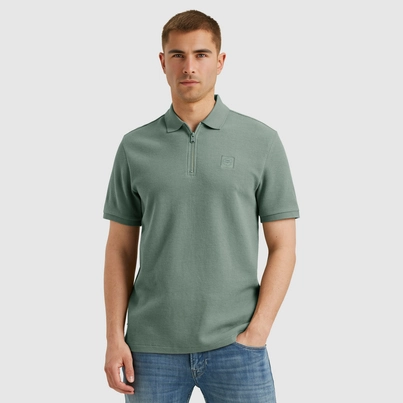 PME-Legend - Polo - Blauw - Ppss2505863 - Short sleeve polo flatback waffle