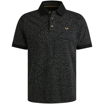 PME-Legend - Polo - Blauw - Short sleeve polo fine pique aop - Ppss2505859