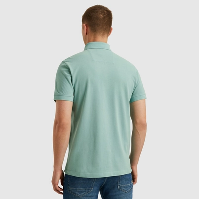 PME-Legend - Polo - Blauw - Short sleeve polo pique garment dy - Ppss2505850