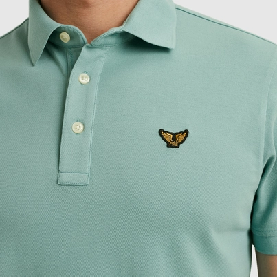PME-Legend - Polo - Blauw - Short sleeve polo pique garment dy - Ppss2505850