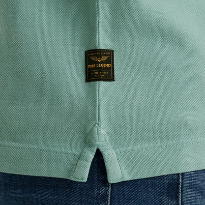 PME-Legend - Polo - Blauw - Short sleeve polo pique garment dy - Ppss2505850