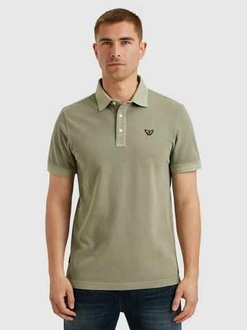 PME-Legend - Polo - Donkergroen - Ppss2505850 - Short sleeve polo pique garment dy