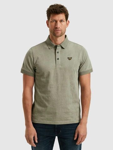 PME-Legend - Polo - Donkergroen - Ppss2505860 - Short sleeve polo fine pique aop