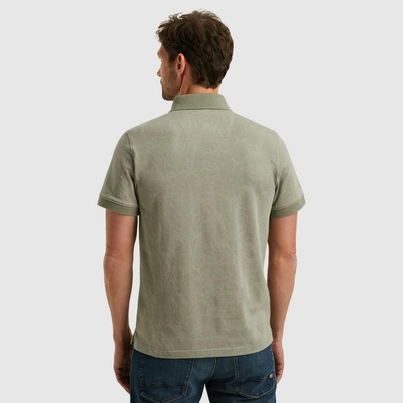 PME-Legend - Polo - Donkergroen - Ppss2505860 - Short sleeve polo fine pique aop