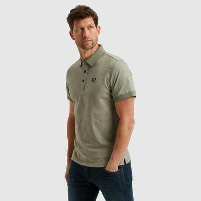 PME-Legend - Polo - Donkergroen - Ppss2505860 - Short sleeve polo fine pique aop