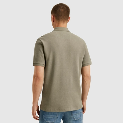 PME-Legend - Polo - Donkergroen - Ppss2505863 - Short sleeve polo flatback waffle