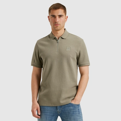 PME-Legend - Polo - Donkergroen - Ppss2505863 - Short sleeve polo flatback waffle
