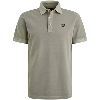 PME-Legend - Polo - Donkergroen - Short sleeve polo pique garment dy - Ppss2505850