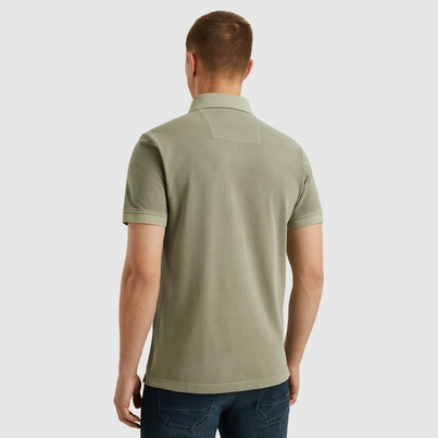 PME-Legend - Polo - Donkergroen - Short sleeve polo pique garment dy - Ppss2505850