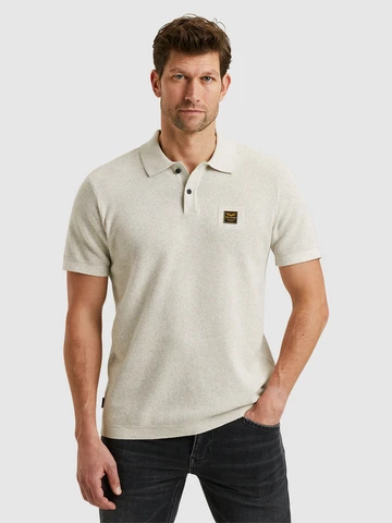 PME-Legend - Polo - Ecru - Ppss2502853 - Short sleeve polo cotton