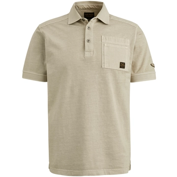 PME-Legend - Polo - Ecru - Ppss2503861 - Short sleeve polo cargo garment dy