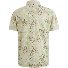 PME-Legend - Polo - Ecru - Ppss2504879 - Short sleeve polo printed fine piq