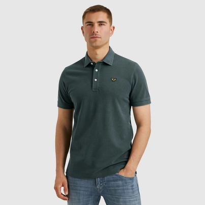 PME-Legend - Polo - Grijs - Short sleeve polo pique garment dy - Ppss2505850