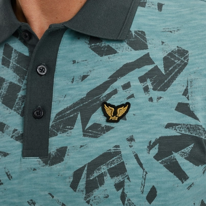 PME-Legend - Polo - Grijs - Short sleeve polo slub jersey prin - Ppss2505871