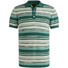 PME-Legend - Polo korte mouw - Middengroen - Short sleeve polo cotton slub grad