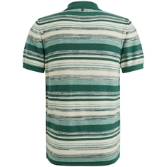 PME-Legend - Polo korte mouw - Middengroen - Short sleeve polo cotton slub grad