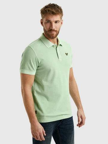 PME-Legend - Polo - Lichtgroen - Ppss2504850 - Short sleeve polo pique garment dy