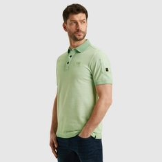 PME-Legend - Polo - Lichtgroen - Ppss2504857 - Short sleeve polo cold dye pique