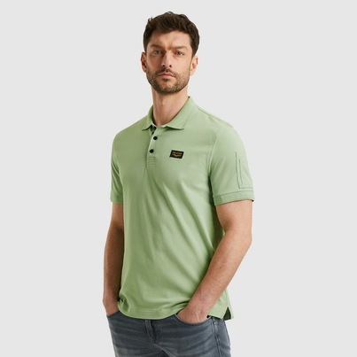 PME-Legend - Polo - Lichtgroen - Ppss2504899 - Short sleeve polo trackway polo