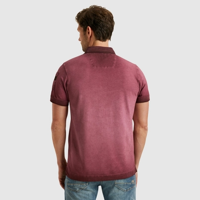 PME-Legend - Polo - Oudroze - Ppss2503855 - Short sleeve polo cold dye pique