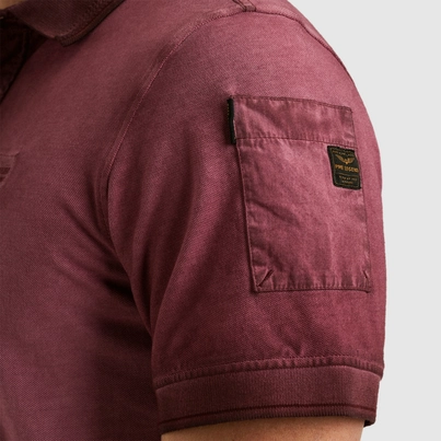 PME-Legend - Polo - Oudroze - Ppss2503855 - Short sleeve polo cold dye pique