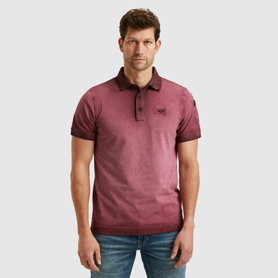 PME-Legend - Polo - Oudroze - Ppss2503855 - Short sleeve polo cold dye pique