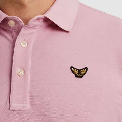 PME-Legend - Polo - Roze - Ppss2505850 - Short sleeve polo pique garment dy