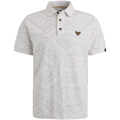 PME-Legend - Polo - Wit - Short sleeve polo fine pique aop - Ppss2505859